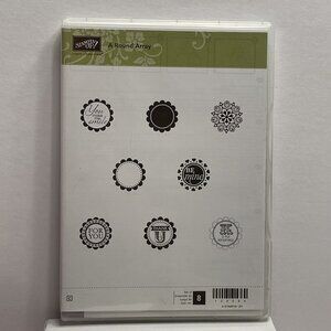 Stampin Up A Round Array Rubber Stamps Set of 8 #129090 Stampin' Stamping